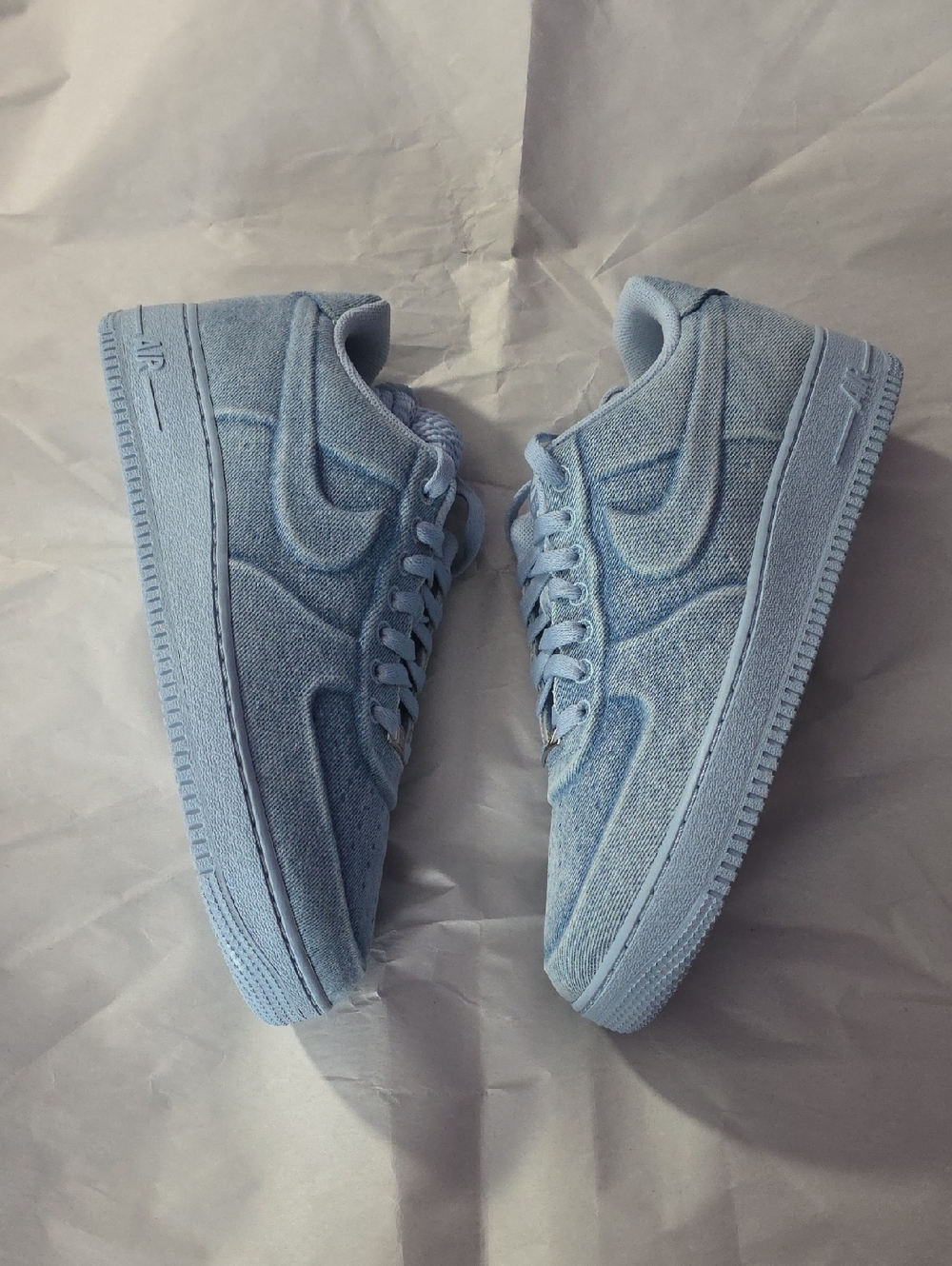 Brand New Nike Air Force 1 Ja Morant Blue Denim Size 11.5 Men's.